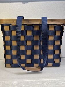 *Rare* Longaberger 2007 To Go Rectangle Basket, Protective Liner/canvas Pockets