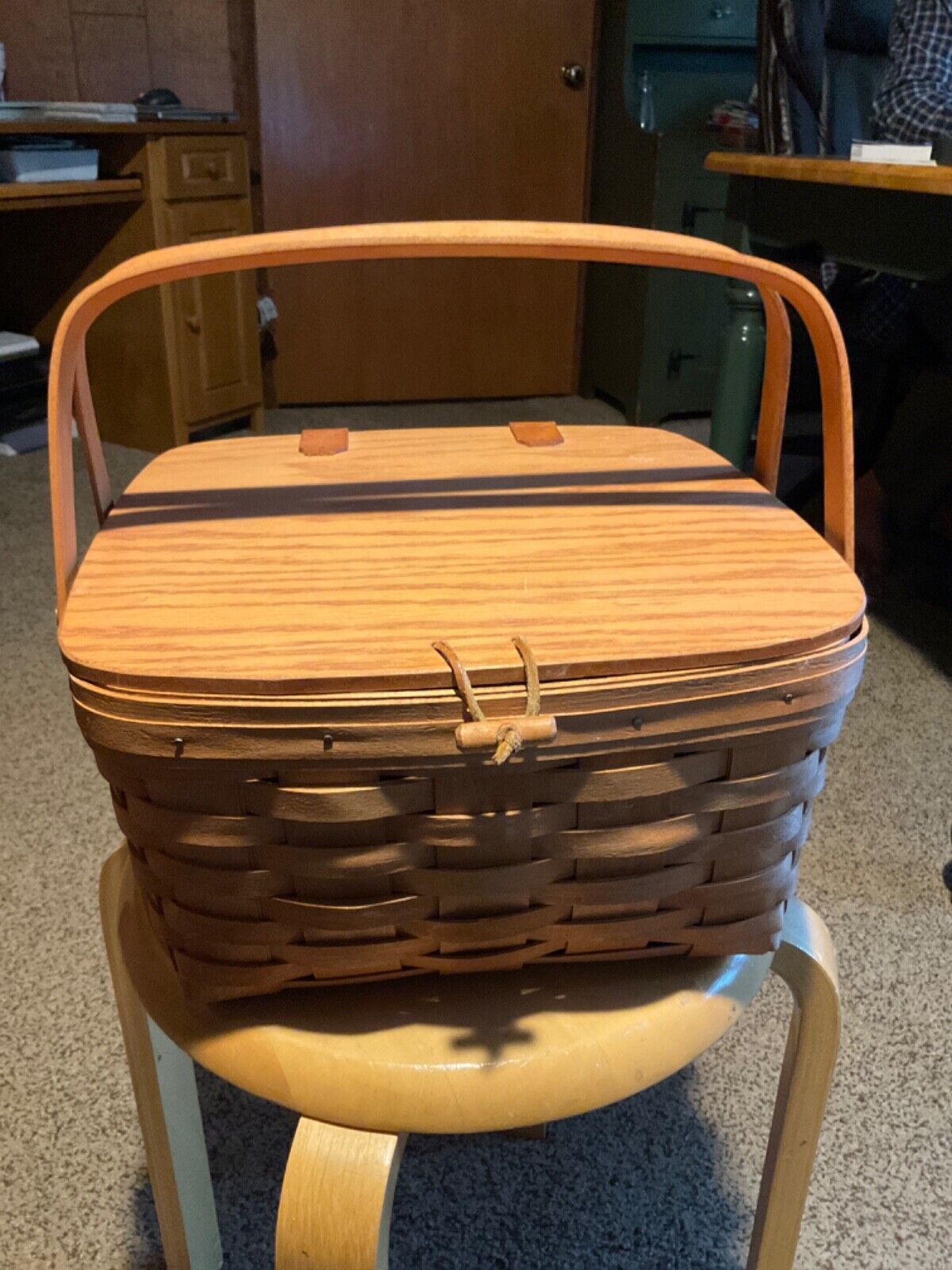Longaberger Pie Carrier w/ insert & Pie shelf.  1990.