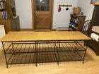 Longaberger Wrought Iron TV Stand With Maple Shelves