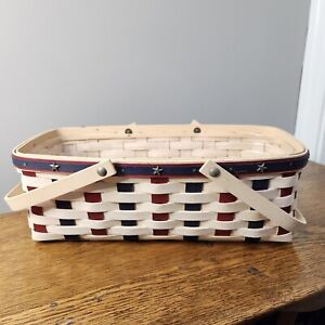 Longaberger 2009 American Summer Celebration Basket RED WHITE BLUE USA PATRIOTIC