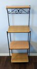 Longaberger Wrought Iron Organizational Unit Stand with Warm Brown Shelves