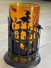 Longaberger Basket - Fall Halloween Wicked Witch, Cat, Crow HURRICANE IRON STAND