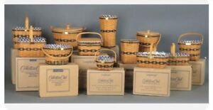 Longaberger Set of 12 Mini Baskets And Extras