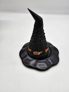 Longaberger 2013 5.5"T Mini Witch's Woven Hat Basket Set Resin Bottom With Box