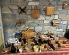 Longaberger lot of 28 baskets pottery purse collectors small & medium sizes