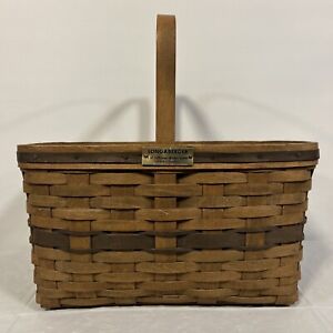 Longaberger J.W. Collection Market Basket Series 10083 1983 Signed Lg 14x10x8