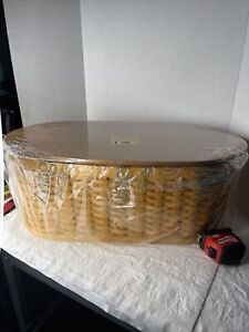 2003 Longaberger Large Work Load Basket With Lid New USA