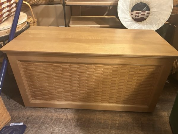 Longaberger Hostess Woven Panel Chest RARE w/Tray & Hinged Lid~Great Gift