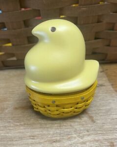 Longaberger MINATURE Easter Yellow Peep Basket Set New In Box Collectors Club