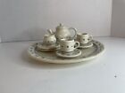 Longaberger Collectors Club Pottery Miniature  Tea Set.  INCOMPLETE SET READ