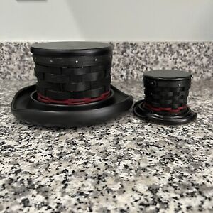 Longaberger Snowman Top Hat COMPLETE SET! MINT