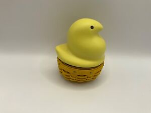 Longaberger VERY RARE MINATURE Yellow Peep Basket Set. NEW!