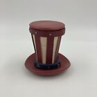 Rare Longaberger Collectors Club Mini Uncle Sam’s Hat Basket w/ Lid and base