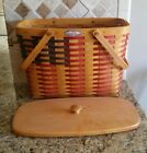 LONGABERGER 25th Anniversary Magazine Basket 1998 Collectors Club Protector plus