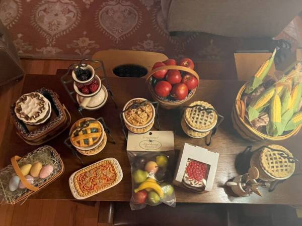 Longaberger JW Miniature Faux Food Lot