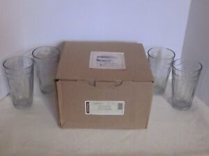 Longaberger Set of 4 WT Beverageware Tumblers Glasses 17 Ounces USA ~ Water Tea