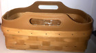 Longaberger RARE Leather Crest Small Gathering Basket w Prot NEW SHIPS FREE!!!