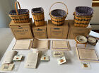 Longaberger Collectors Club JW COMPLETE 12 MINIATURE BASKET SET