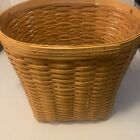 Rare Large Longaberger 1999 Oval Waste Basket w/ Protective Liner.