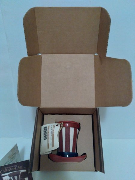 Longaberger - Baskets -NOS- (Open) - Collector's Club Miniature Uncle Sam Basket