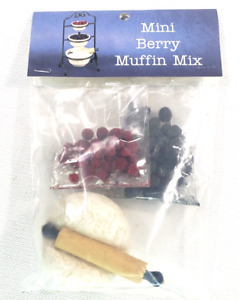 Longaberger Miniature Berry Muffin Mix Faux Food Berries Dough Rolling Pin