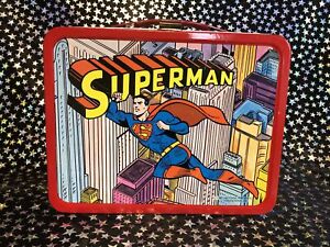 1967 King-Seeley Superman Metal Lunchbox and Thermos