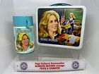 Vintage Aladdin The Bionic Woman Metal Lunchbox With Thermos Clean Inv-0503