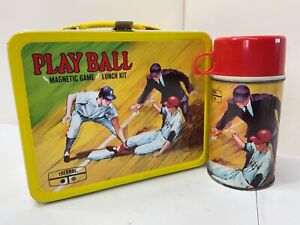 New ListingVINTAGE PLAY BALL LUNCHBOX AND THERMOS- UNUSED!!