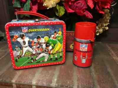 Antique NFL Quarterback shops Lunch box Vintage 1964