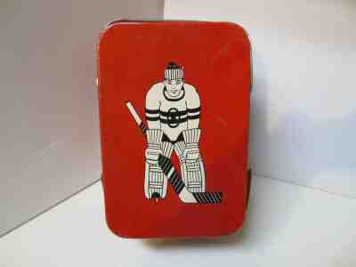 Vintage 1950's Tin Sports Lunch Box NHL Hockey NFL Football MLB Baseball