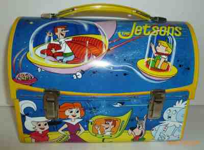 1963 Vintage JETSONS metal DOME LUNCH BOX -- Excellent Condition