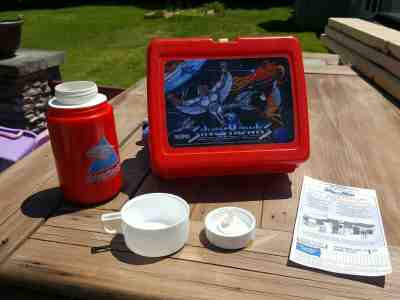 Vintage SILVER HAWKS Lunch Box Thermos Complete set