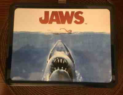 Neca JAWS, metal lunchbox. Vintage style, retro lunch pail PLUS Boxers & Cards!