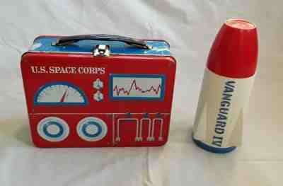 Vintage 1961 U.S. SPACE CORPS Metal Lunch Box RARE Highly