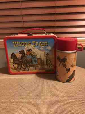 Vintage Wagon Train Lunchbox and Thermos
