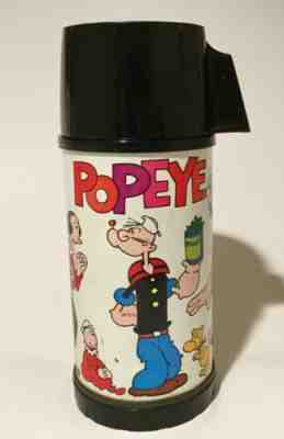 1962 RARE UNIVERSAL POPEYE VINTAGE METAL LUNCH THERMOS Only Lunch Box Lunchbox