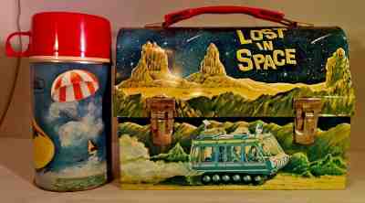 1967 VINTAGE KING-SEELEY  LOST IN SPACE  LUNCHBOX & THERMOS  NEAR MINT  WOW!