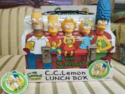 Vtg. The Simpsons C.c. Lemon Lunchbox Mint Condition Box Included 