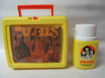 RARE VINTAGE 1978 BEE GEES HOLOGRAPHIC PLASTIC LUNCH BOX WITH
