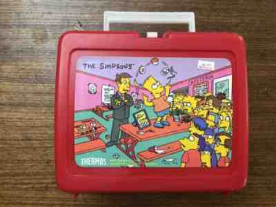The Simpsons Lunchbox complete w/ Thermos brand Vintage 1990 Bart NWT New !