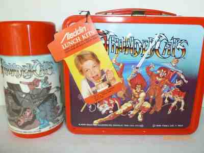 1985 Thundercats metal Lunchbox with Thermos