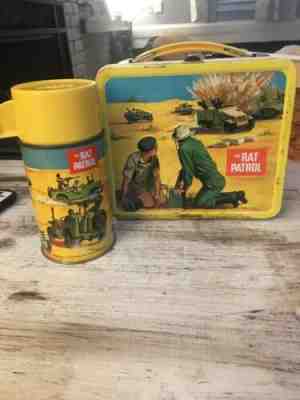 Vintage 1967 The Rat Patrol Metal Lunchbox w/ Thermos