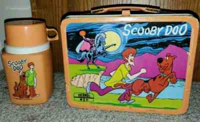 metal scooby doo lunch box with thermos