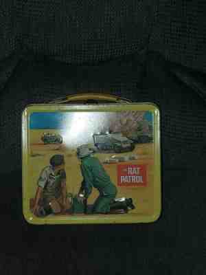 Vintage 1967 The Rat Patrol Metal Lunchbox w/ Thermos