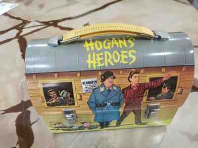 Vintage 1966 Aladdin HOGAN'S HEROES Metal Dome Lunch Box w thermos   c 9.5 10 R4