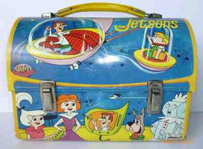 1963 Aladdin Hanna-Barbera The Jetsons Metal Domed Lunchbox & Thermos