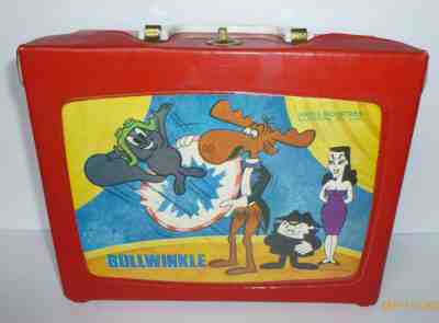 1972 Vintage BULLWINKLE Vinyl LUNCH BOX - Ardee