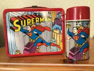 1967 King-Seeley Superman Metal Lunchbox and Thermos – The Toys