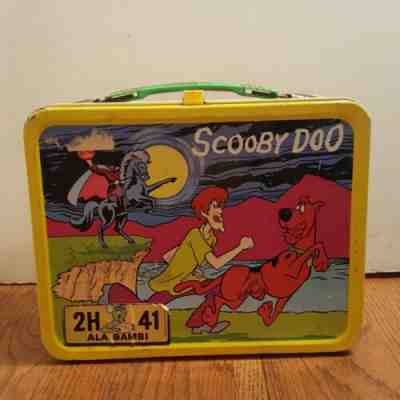 metal scooby doo lunch box with thermos