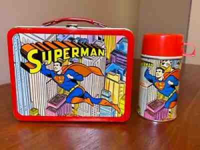 1967 King-Seeley Superman Metal Lunchbox and Thermos – The Toys